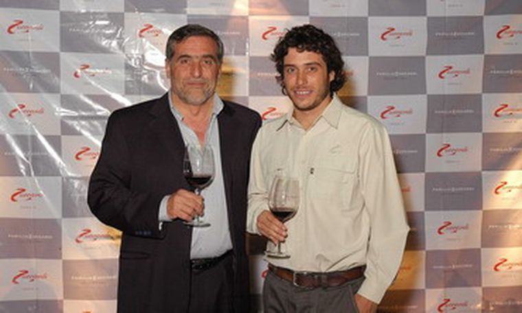 José Alberto Zuccardi y su hijo Sebastián fueron los presentadores del nuevo vino. Foto: Gentileza