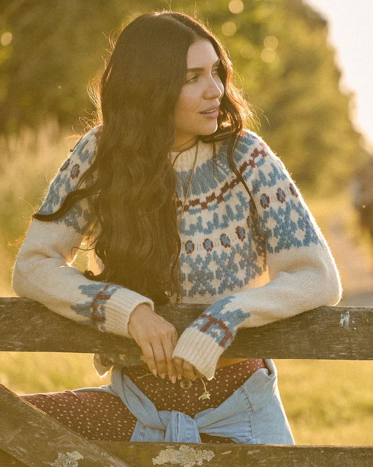 El look campestre de Zaira Nara. El look campestre de Zaira Nara.