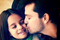 Felipe Colombo y su hija Aurora Foto: captura de instagram