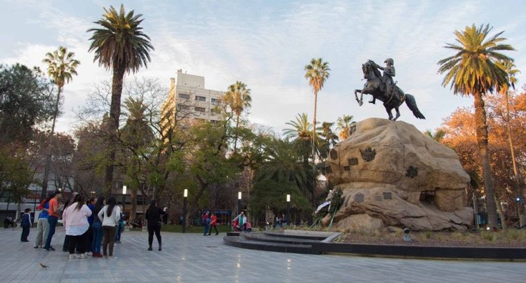 Plaza San Martín. Foto: Municipalidad de la Ciudad de Mendoza