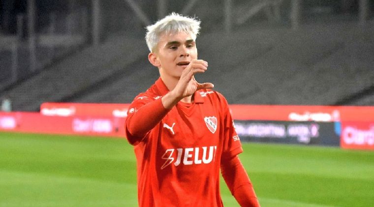 El juvenil marcó el segundo tanto de su equipo en Córdoba. Foto: Independiente