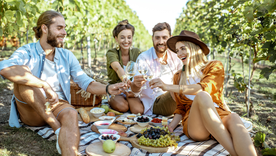 Diferentes bodegas de Mendoza ofrecen opciones de picnics entre viñedos.