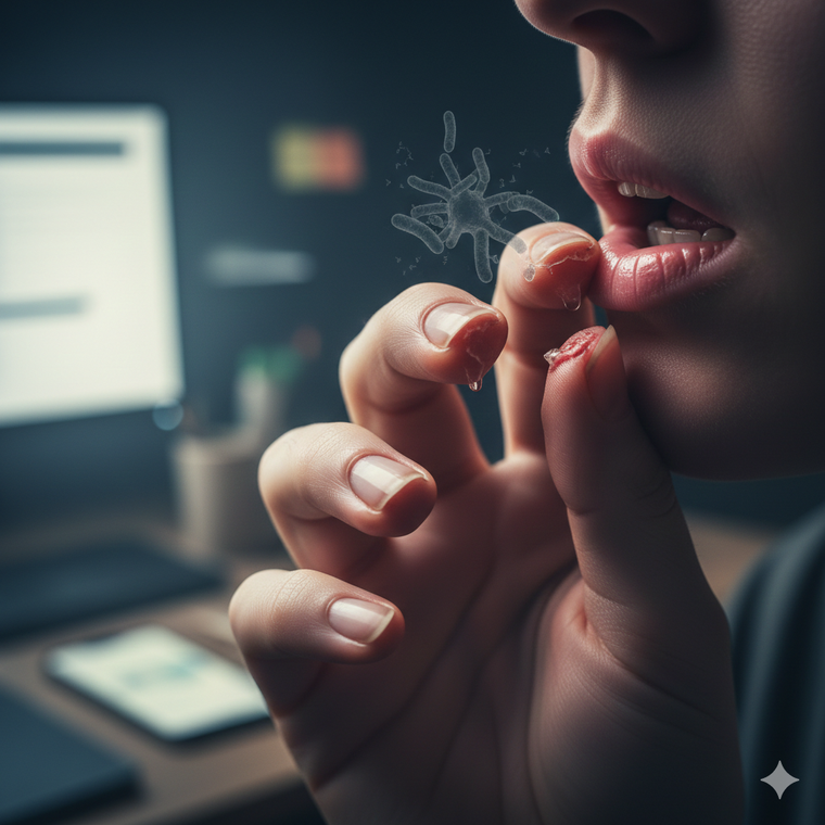 Un hábito poco saludable. Fuente: IA Gemini.