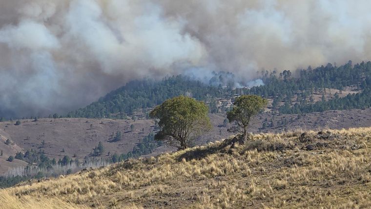 Un hombre fue detenido este martes sospechado de ser autor del delito de incendio culposo agravado en Yacanto y El Durazno, en la provincia de Córdoba. Foto: Gentileza Luis Tortolo