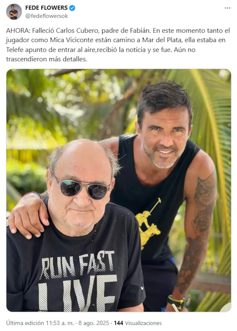 La primera información brindada sobre el caso. La primera información brindada sobre el caso.