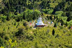 Un rincón espiritual que sorprende a quienes recorren la Patagonia argentina.