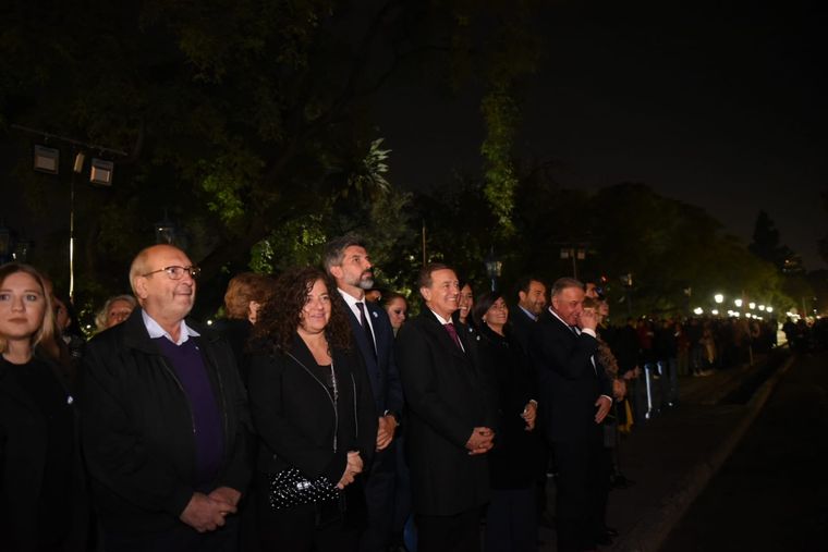 Suarez en la Velada Patriótica de este martes en la noche. Foto: Prensa de Gobierno de Mendoza