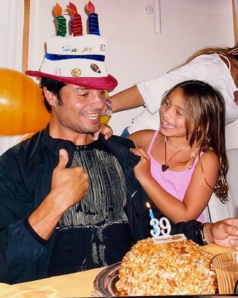 Chayanne junto a su hija Isadora Figueroa Foto: Instagram/Chayanne