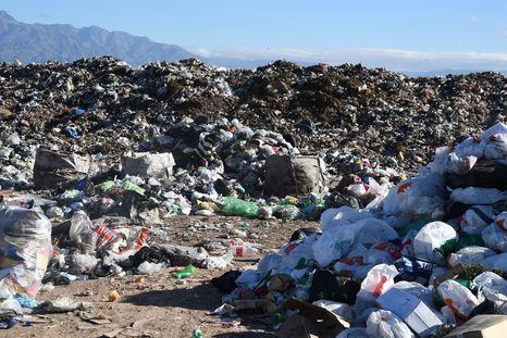 El basural en donde encontraron el cráneo Foto: ALF PONCE MERCADO / MDZ
