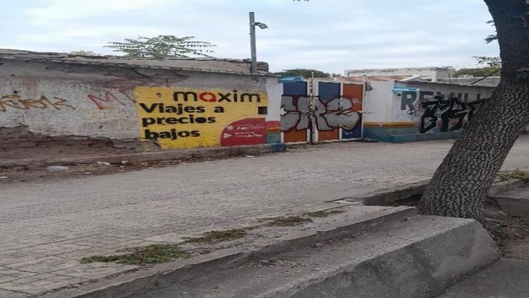 La pintada de la empresa Maxim. Foto: Ciudad de Mendoza