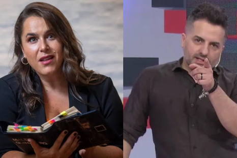 Un tenso momento que incluyó insultos. Un tenso momento que incluyó insultos.