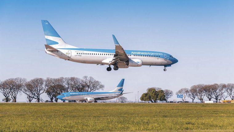 Un vuelo de Aerolíneas Argentinas se suspendió por el conflicto en Venezuela. Foto: NA Un vuelo de Aerolíneas Argentinas se suspendió por el conflicto en Venezuela. Foto: NA