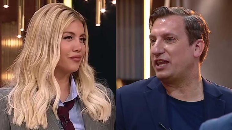 Maxi López y Wanda Nara en MasterChef. / Captura Telefe