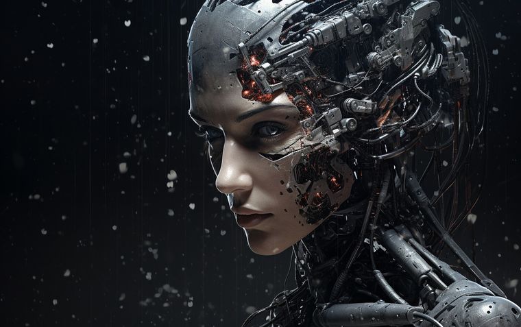 La inteligencia artificial representó 7 condiciones psicológicas con figuras humanas Foto: Imagen generada por Midjourney