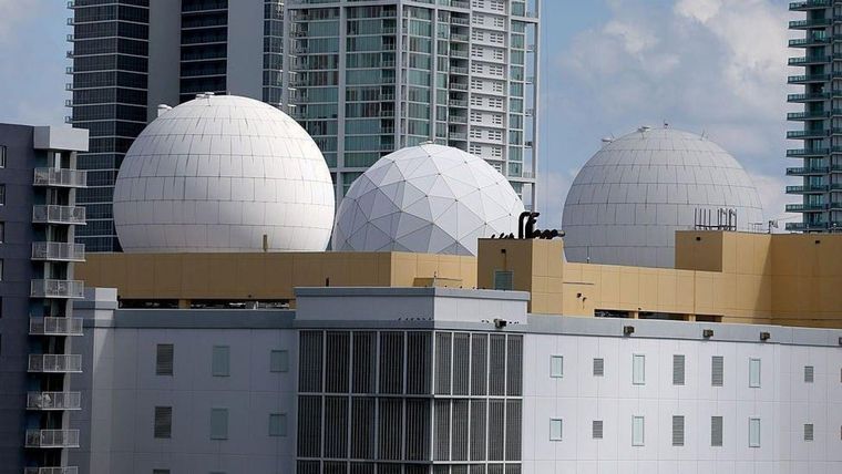El NAP de las Américas está ubicado en el centro de la ciudad de Miami Foto: BBC