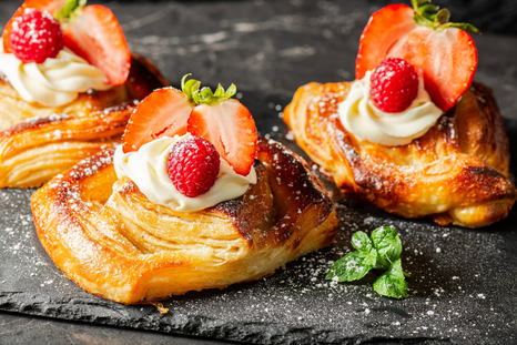 Probá esta receta de factura danesa con crema pastelera Probá esta receta de factura danesa con crema pastelera