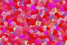 Acertijo visual, reto visual, corazón