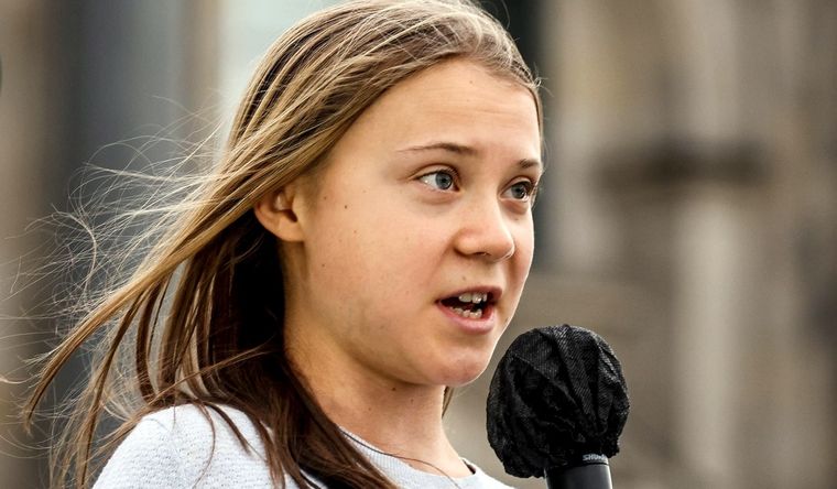Greta Thunberg denuncia a Israel por sus bombardeos. Foto: Efe.
