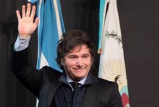 El presidente Javier Milei durante un acto. Foto: Santiago Tagua/MDZ