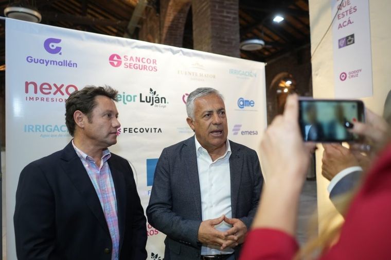 Alfredo Cornejo durante la cena anual de la FEM. Alfredo Cornejo durante la cena anual de la FEM.