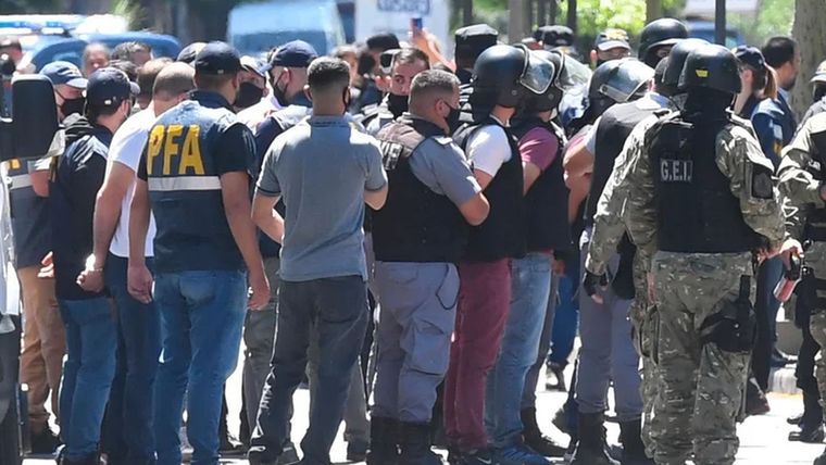 Así llegaron a la reconstrucción del caso por el crimen de Lucas González Foto: Maximiliano Luna