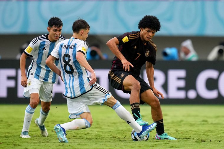 La Selección argentina Sub 17 no pudo ante Alemania. Foto: Noticias Argentinas