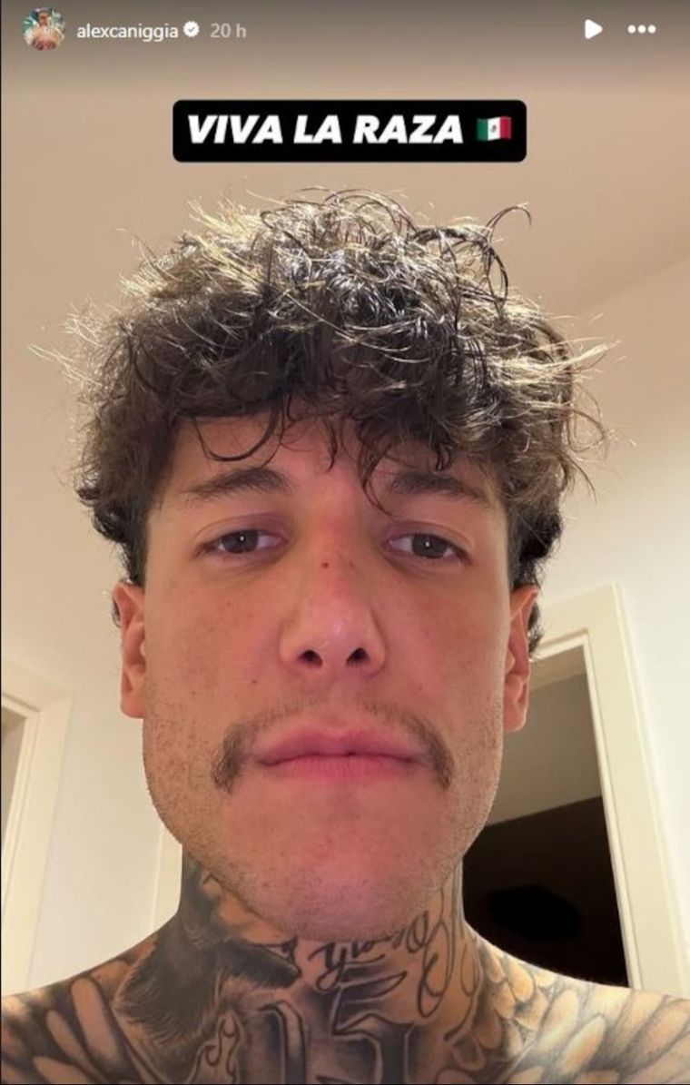 Así es el nuevo look de Alex Caniggia. Así es el nuevo look de Alex Caniggia.