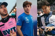 Pierre Gasly, Franco Colapinto y Alex Albon.&nbsp;