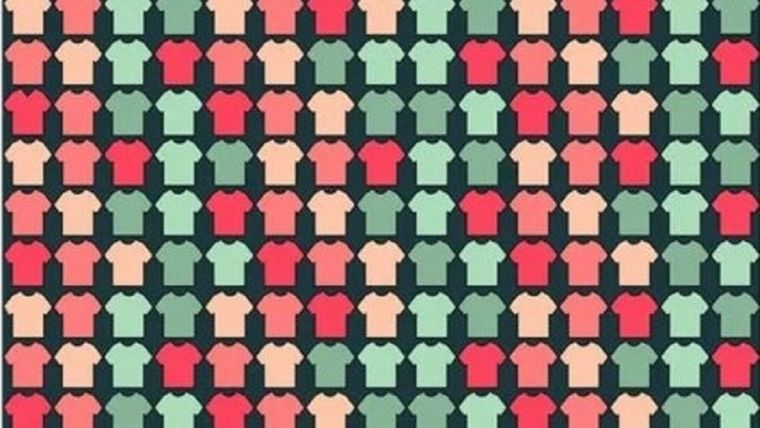 ACERTIJO VISUAL ACERTIJO VISUAL, RETO VISUAL, REMERA Foto: ARCHIVO