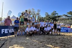 amieva-aveiro fueron segundos en el circuito argentino de beach voley