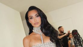 Mirá el look etéreo de Kim Kardashian. Mirá el look etéreo de Kim Kardashian.