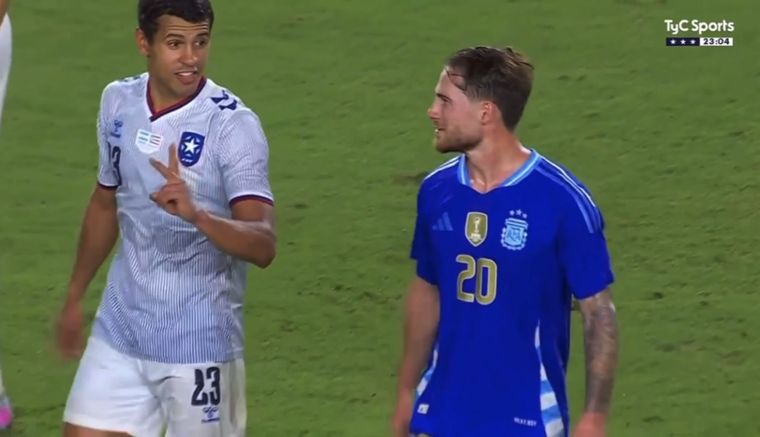 El desopilante pedido de un jugador de Puerto Rico a Mac Allister ni bien terminó el partido. Foto: Captura