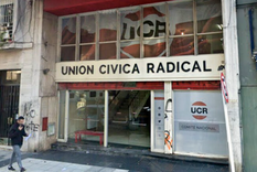 El Comité Nacional de la UCR que fue vandalizado por segunda vez en un mes. Foto: Captura