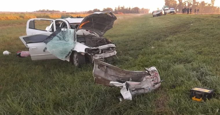 En la Ranger viajaban cuatro jóvenes y todos sufrieron politraumatismos Foto: NA