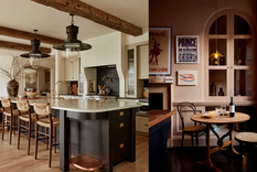 Lujo silencioso (izq) y color rosa millenial (der) Foto: Becca Interiors/Rikki Snyder photography y deVOL Kitchens Lujo silencioso (izq) y color rosa millenial (der) Foto: Becca Interiors/Rikki Snyder photography y deVOL Kitchens