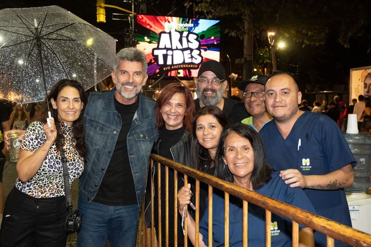 Ulpiano Suarez, presente en el festejo de calle Arístides. Ulpiano Suarez, presente en el festejo de calle Arístides.