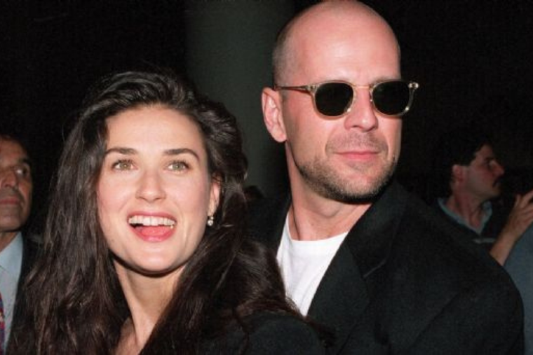 BRUCE WILLIS Y DEMI MOORE SE CONOCIERON EN 1987. LA EXPAREJA TIENE TRES HIJAS EN COMÚN.