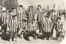 Equipo bicampeón de Gimnasia y Esgrima. Carlos y Emilio González, Ayora, Folkenand, Guevara, Irizarri, Fossatti, Julio y Vicente González, Agüero y Conil. Foto: Archivo