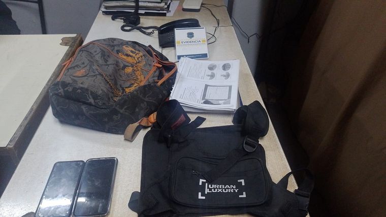 Lo sustraído por el menor Foto: Foto: Ministerio de Seguridad