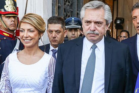 Alberto Fernández y Fabiola Yañez durante su presidencia. Foto: Facebook Fabiola Yañez