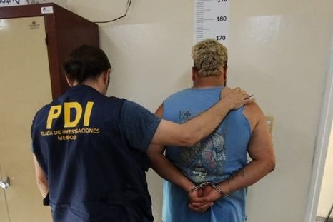 Detención del único acusado de matar a Diego Céspedes Ortiz. Foto: Ministerio de Seguridad.