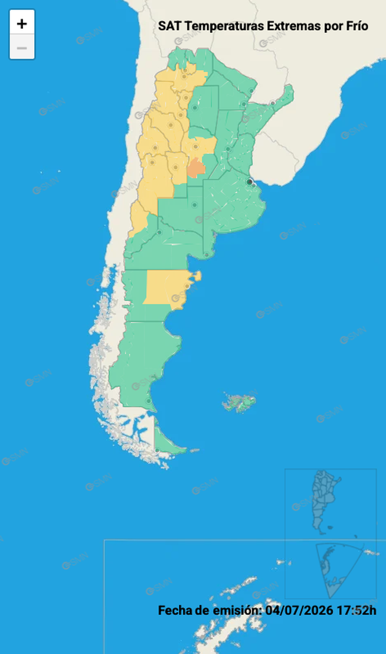 Las zonas que tendrán temperaturas extremas de acuerdo con el SMN. Las zonas que tendrán temperaturas extremas de acuerdo con el SMN.