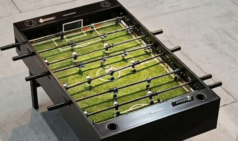Uno de los modelos del metegol de Capocannoniere.