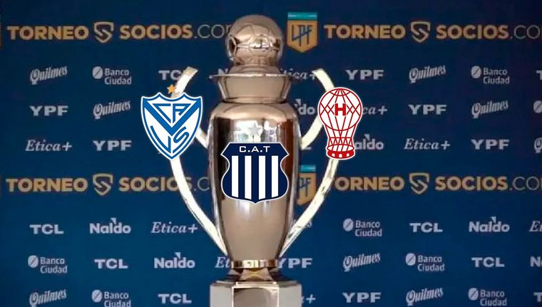 Vélez, Talleres y Huracán se disputan el título de la Liga Profesional. Foto: Archivo y Paladar Negro