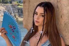 Demi Rose elevó la temperatura luciendo un atrevido conjunto lencero.