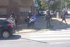 Despliegue de fuerzas en La Plata contra el delito Foto: NA