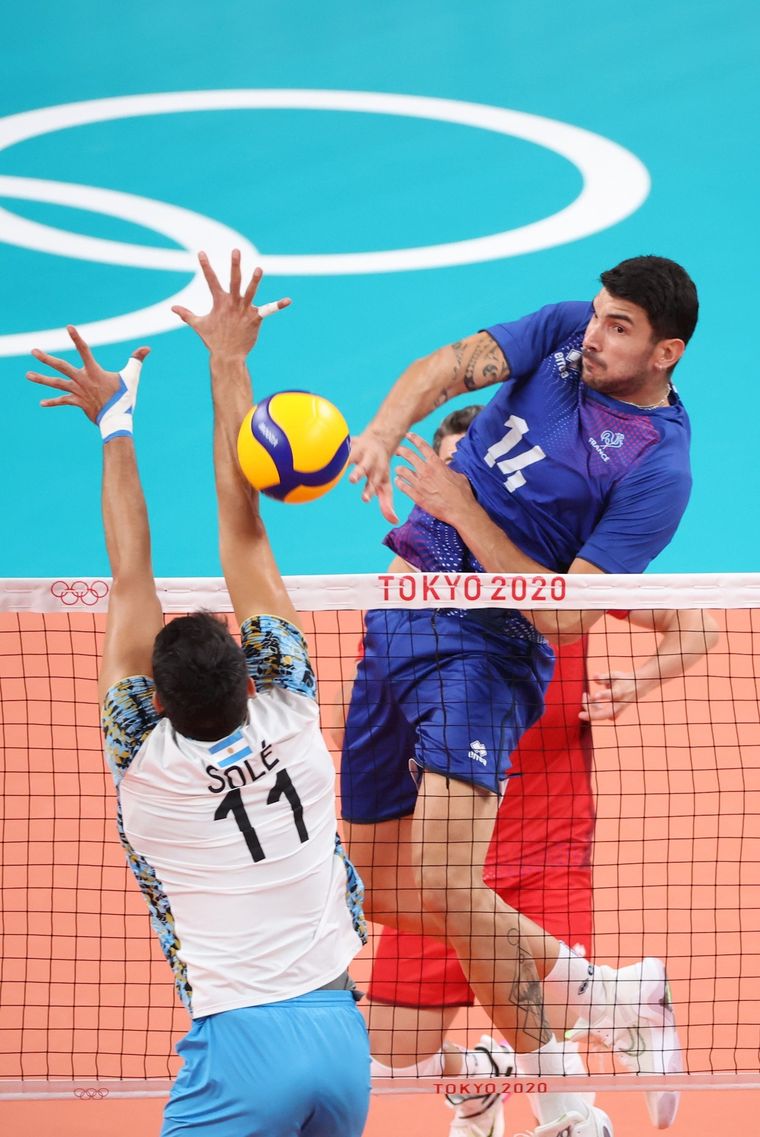 Argentina cayó por 3 a 0 en la semifinal ante Francia. Foto: EFE