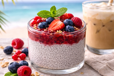 el desayuno del verano: chia pudding con frutos rojos ¡una delicia inigualable!
