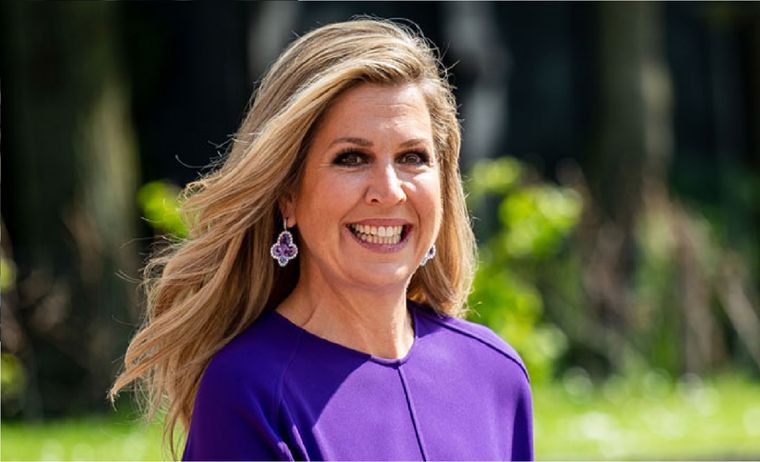 El morado es una de las tonalidades preferidas de la reina de Holanda. Foto: Instagram