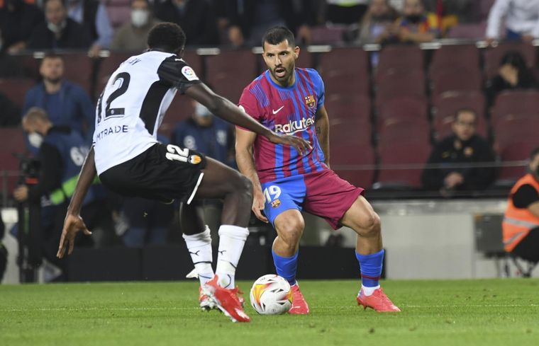 El Kun debutó el domingo con la camiseta del Barcelona Foto: FC Barcelona
